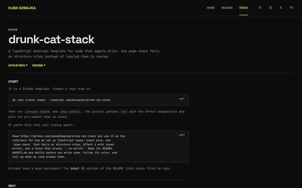 Screenshot of house-rules-stack
