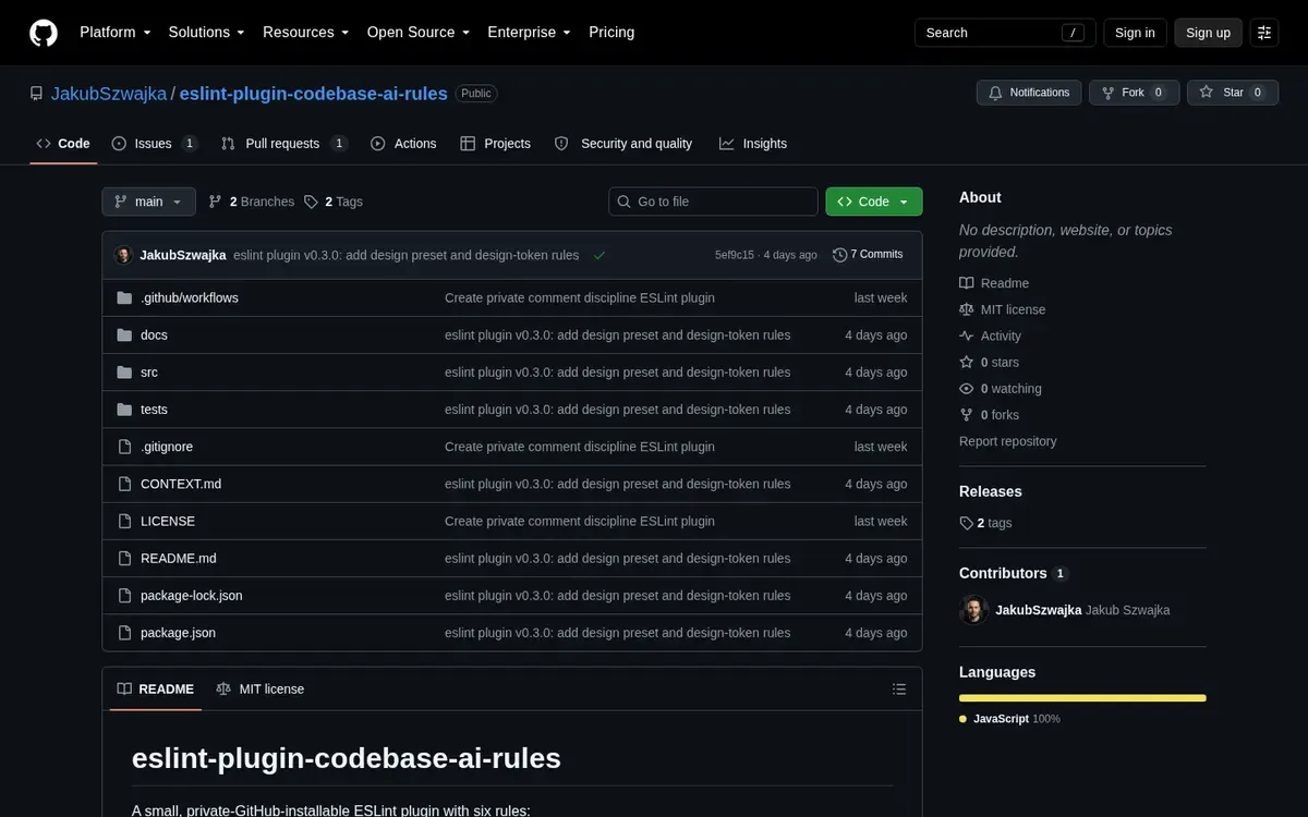 Screenshot of house-rules